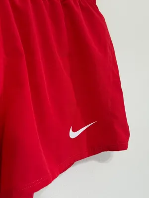 Nike Women’s Dri Fit Athletic Shorts Size Small Red Running thumbnail 5