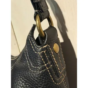 Coach Chelsea Black Pebbled Leather Hobo Shoulder Bag 10948 Turnlock Vintage Y2K thumbnail 6