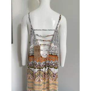 Riviera Sun Women's Maxi Dress Spaghetti Strap Sundress Summer Boho Beach NWT 2X thumbnail 8