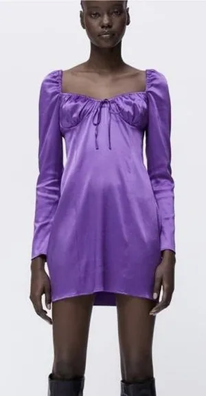 Zara Ruched Sweetheart‎ Dress M thumbnail 1