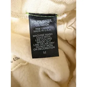 Aviator Nation Wide Leg Pocket Sweatpants Vintage White Women's‎ Size Medium thumbnail 9
