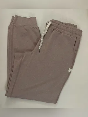 Vuori Performance Jogger Cozy Drawstring Pants Heather Dusty Pink Size XS thumbnail 6