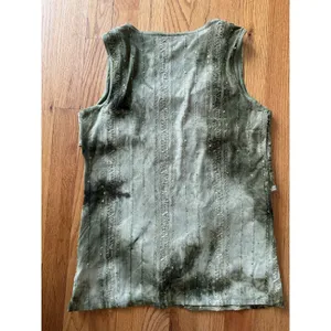 Vtg‎ Y2K Fairycore Fairy Grunge Boho Indie Sleeze Green Sleeveless Top L Layered thumbnail 3