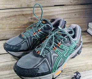 ASICS Gel Kahana 8 Trail Running Shoes T6L5N Grey Teal Orange Women’s Size 9 thumbnail 2