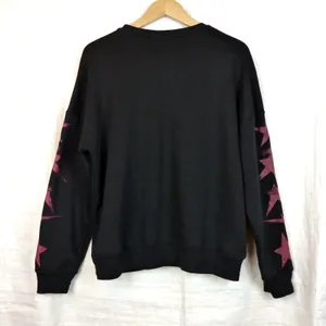 Social Collision Punk Star Sweatshirt Womens M Black Graphic Hot Topic Mall Goth thumbnail 7
