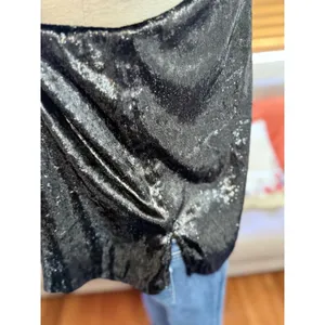 Habitual Black Metallic Shimmer V-Neck Camisole Top XL Adjustable HFA00853T thumbnail 4