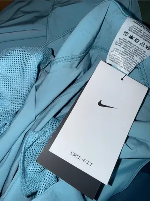 NWT Nike Dri-Fit Trousers Wide Leg Workout Training Pant Aqua Blue Medium thumbnail 5
