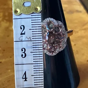 Color Changing Garnet Moissanite Sterling Silver Ring Size 7 Brown thumbnail 8