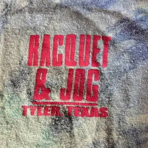Raquet & Jog Tyler Tx Tie Die T-Shirt Women's S Blue Graphic Printed thumbnail 2