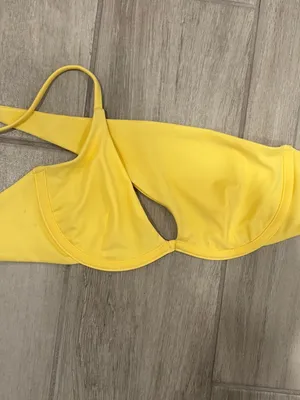 Onia yellow bikini top with tie dye bottoms size Small‎ thumbnail 3