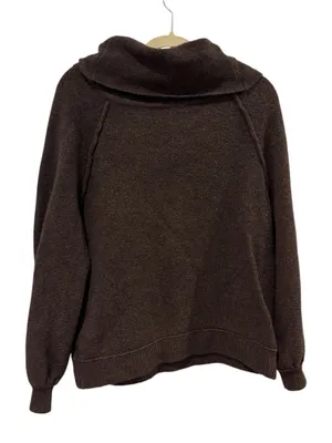 Free People Echo Beach Pullover Sweater in Brown Size Medium thumbnail 4