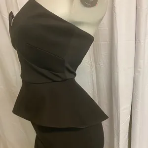‎BeBe Beautiful bodycon Black Floor Length Dress C26 thumbnail 5