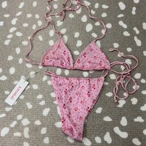 NEW Kasakai Bikini Set Axel Lovestruck Hearts String Triangle Bikini Top cheeky thumbnail 6