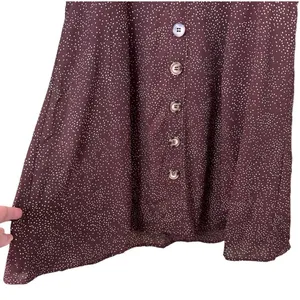 Urban Outfitters Blu Pepper Brown Polka Dot Dress Size Large thumbnail 5