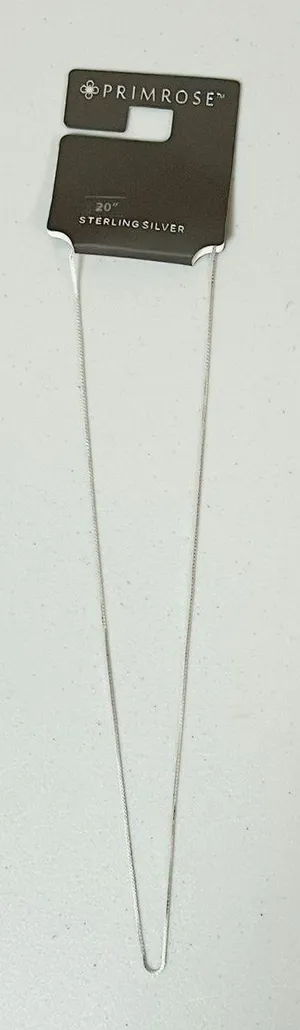 20” Inch Sterling Silver Necklace Chain NWT⛓ thumbnail 1