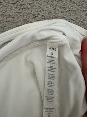 Lululemon White Pattern Tennis Grey Pleated Skirt thumbnail 4