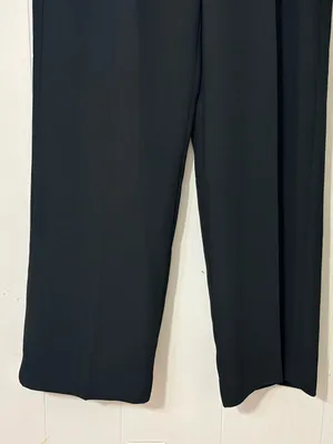 American Tall Pleated Wide Leg Dress Pants Black Size 18 Tall High Rise thumbnail 3