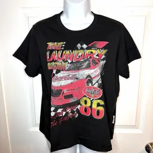 The Laundry Room CocaCola Can’t Beat the Feeling Black Graphic TShirt Racing M thumbnail 3