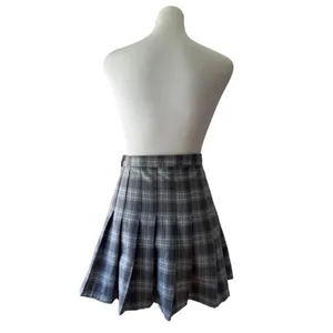 Aeropostale Gray & Blue Plaid Pleated Mini Skirt thumbnail 8