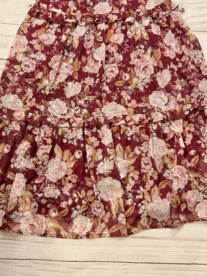 Altar'd State Sailor Floral Maxi Dress in Burgundy Size S NWT thumbnail 11