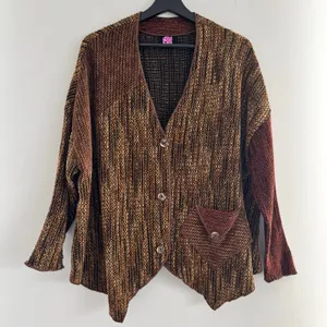 90s VTG JGs Mad Lab Staley Gretzinger Cardigan Sweater Lagenlook Wearable Art thumbnail 1