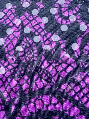 MSK Open Front Vintage Cardigan Evening Jacket Purple Size undefined thumbnail 10