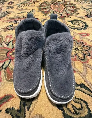 Hey Dude Women's Denny Wool Faux Shearling Boots Grey thumbnail 1