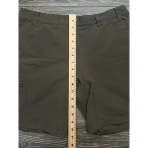 MAMMUT Womens Hiking Shorts Climbing Cargo Regular Fit Size 12 Green/Brown thumbnail 3