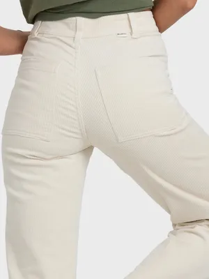 BILLABONG Free Fall Corduroy Pants in Antique White Women’s Size 26 thumbnail 2