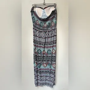 American Rag Women’s Colorful Sleeveless Bohemian Style Stretch Maxi Dress M thumbnail 6