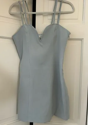 Sexy V Blue Women's Dress Size M thumbnail 1