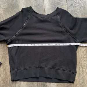 Daytona Chain Trim Casual Pullover Sweatshirt Black Silver Size Large thumbnail 9