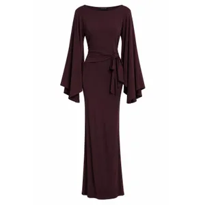NWT ASOS DESIGN Plum Batwing Cinched Waist Maxi Dress US 8-10 thumbnail 4