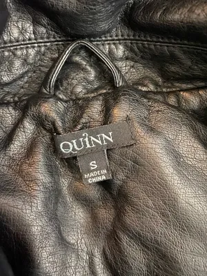 Quinn Leather Jacket Gold thumbnail 6