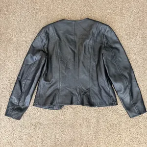 Reba Leather Studded Jacket M Black Y2K Western Rockstar Moto Indie Sleaze thumbnail 9