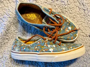 Rare Disney Pixar x Vans Authentic Toy Story Sheriff "Woody" Denim Sneakers. thumbnail 1