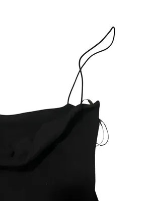 Zara Black Spaghetti Strap Bubble Hem Mini Dress thumbnail 2