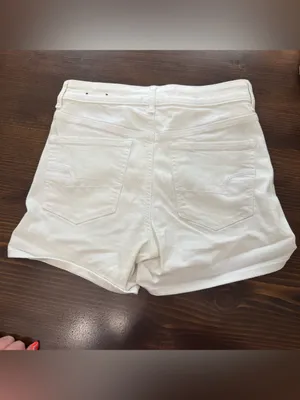 American eagle super high rise shortie Jean shorts. Super stretch size 2. thumbnail 2