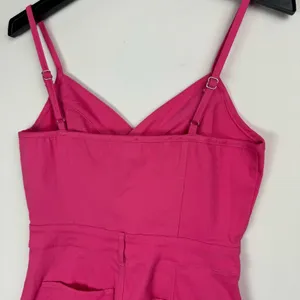 NWT Day + Moon Pink Denim Romper Button Front One Piece Size M thumbnail 13
