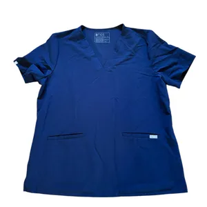 FIGS Casma Three Pocket Scrub Top Navy Blue Womens XL thumbnail 1