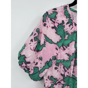 Chelsea 28 Womens XL Dress Pink Green Organic Cotton Resort Summer Casual Travel thumbnail 5