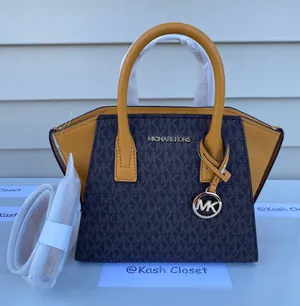 Michael Kors SM Avril Top-Zip Satchel | Purse | Handbag - Marigold thumbnail 1