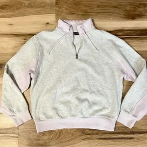 L.A. Hearts Grey and Purple Cropped Sweatshirt Women’s Small thumbnail 1