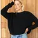 Emerson Fry DAILY SWEATER - BLACK ORGANIC L