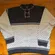 Reflex Classic Knits Wool Sweater M Nordic Fair Isle Norwegian Folk Clasp