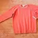 Erik Stewart Sweater XL Coral 100% Cotton Crewneck Classic 90s style