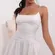Johanna Ruched Dress In White