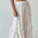 Princess Polly Fowler Maxi Skirt 8 White Floral Tiered Coquette Cottage Boho