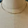 Gold tone chain necklace
