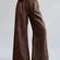 Anthropologie SOVERE Instance Linen Pants in brown wide leg size small